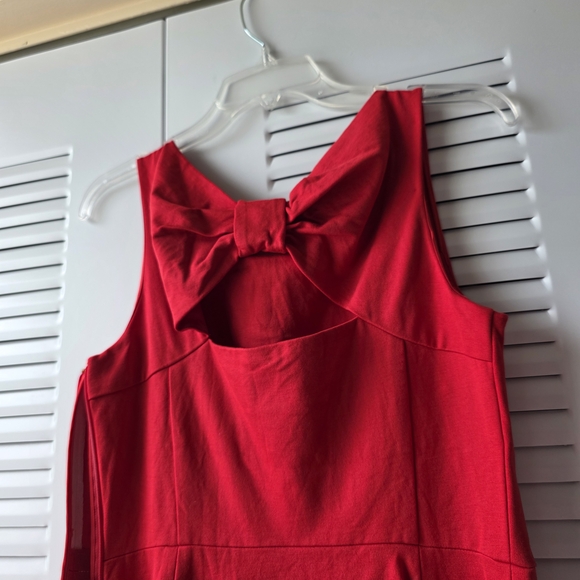 Kate Spade Vibrant Red Midi Dress - Picture 4 of 6